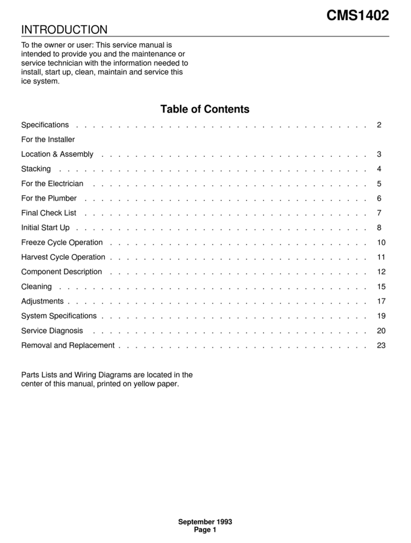 Scotsman CMS1402 User manual