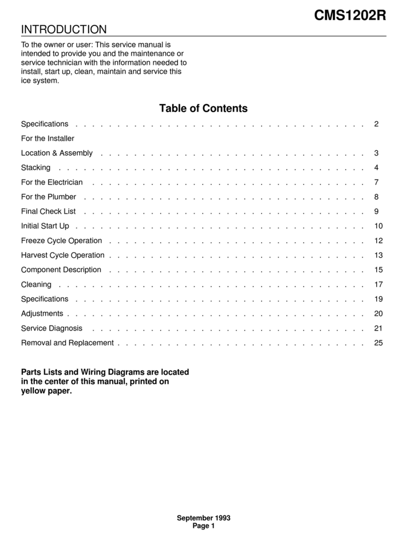 Scotsman CMS1202R User manual