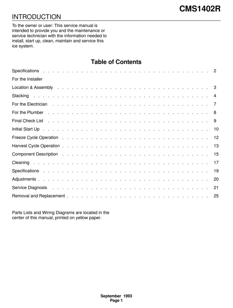 Scotsman CMS1402R Service manual