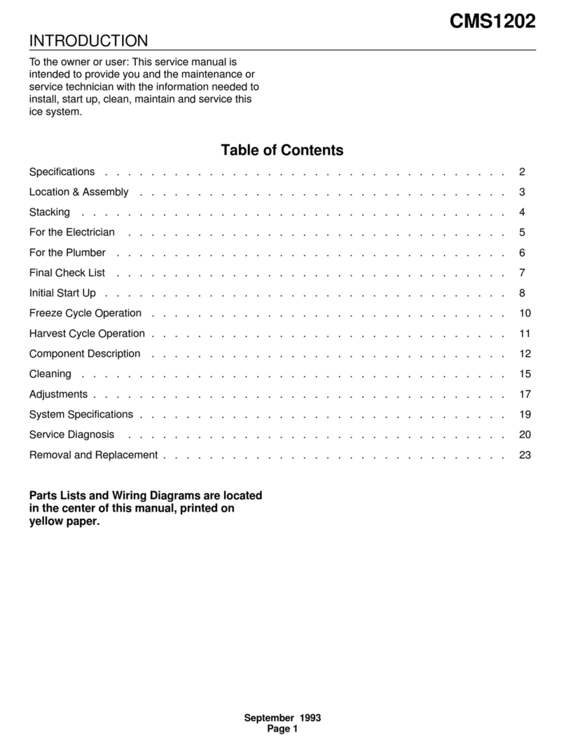 Scotsman CMS1202 User manual