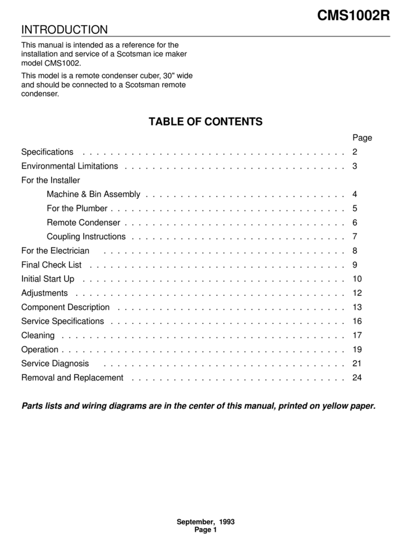 Scotsman CMS1002R User manual