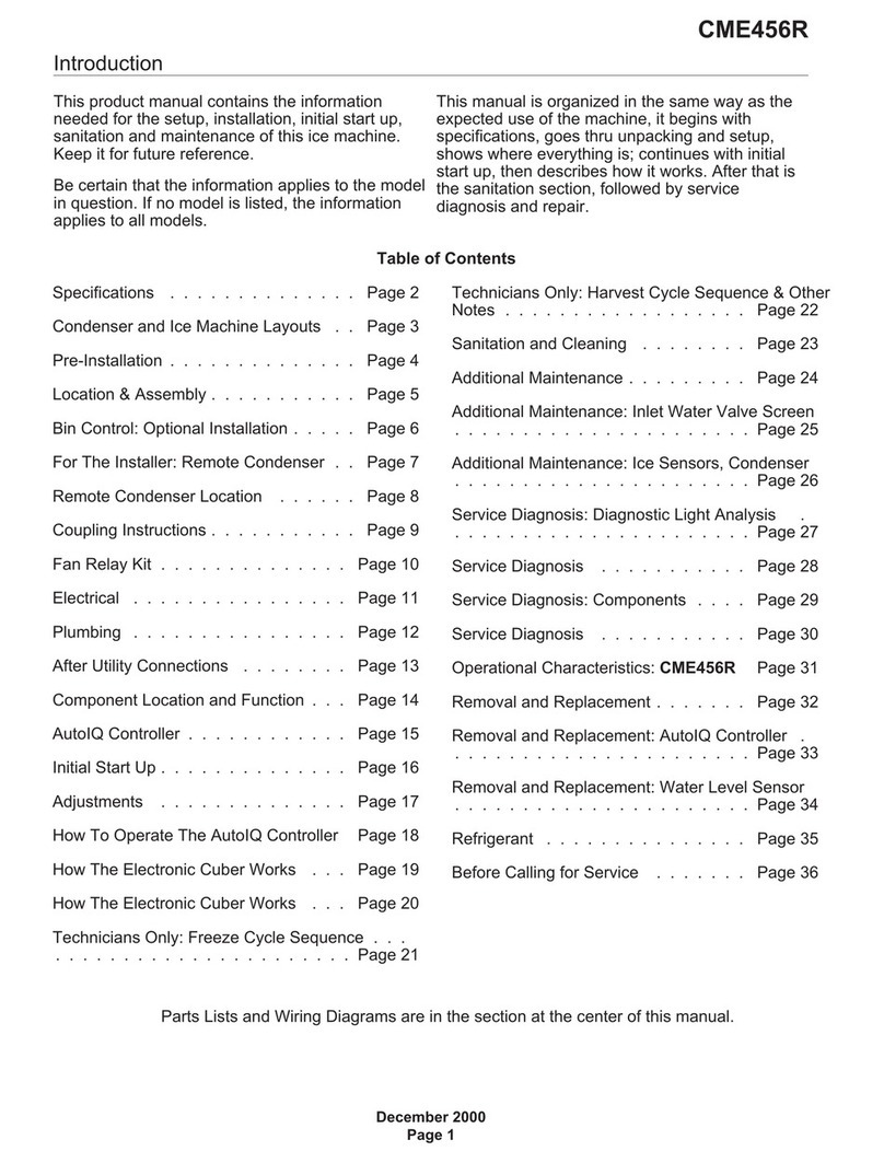 Scotsman CME456R User manual