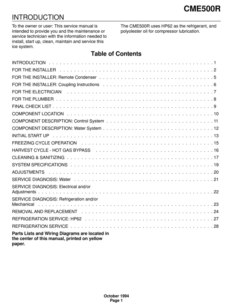 Scotsman CME500R Service manual