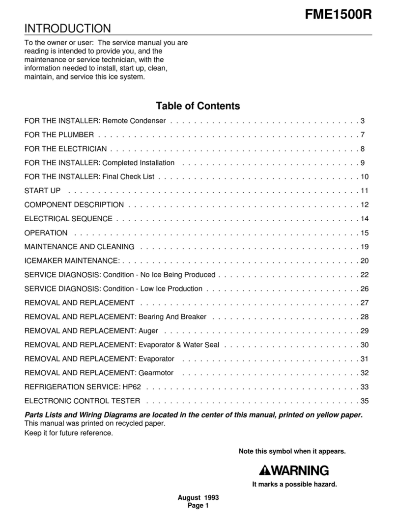 Scotsman FME1500R Service manual