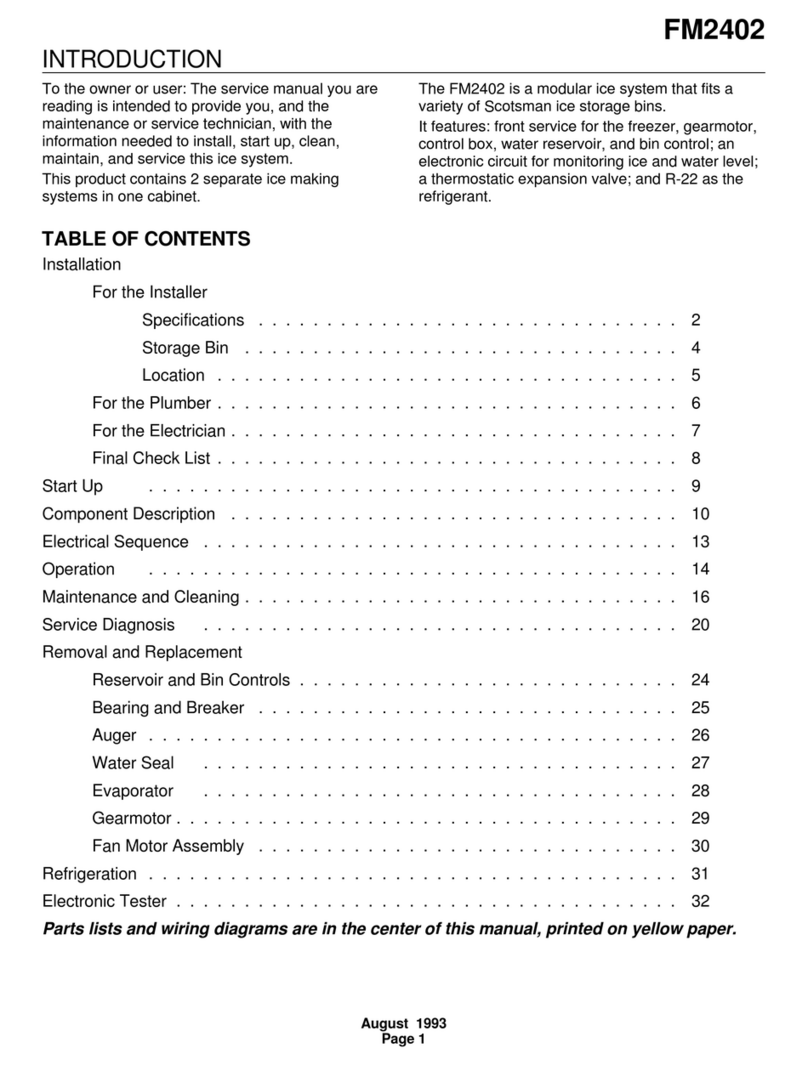 Scotsman FM2402 User manual