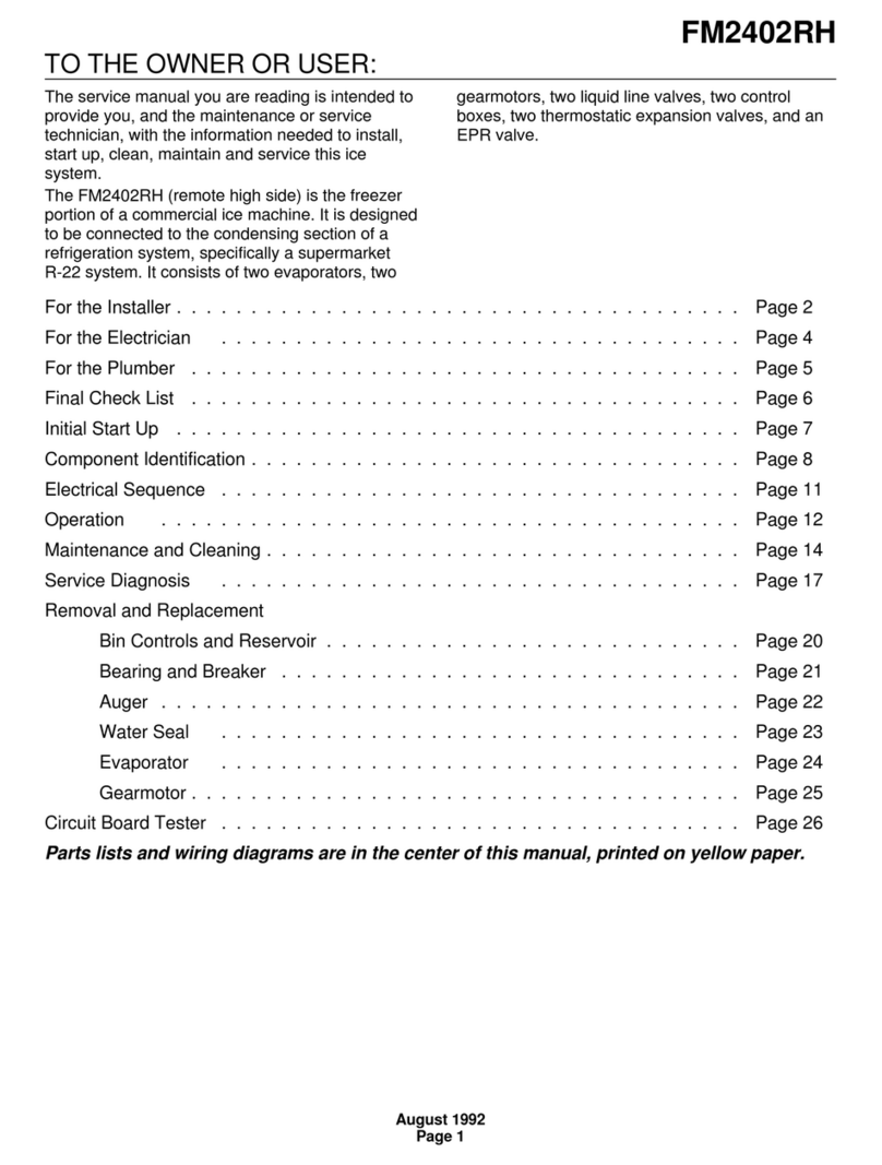 Scotsman FM2402RH User manual