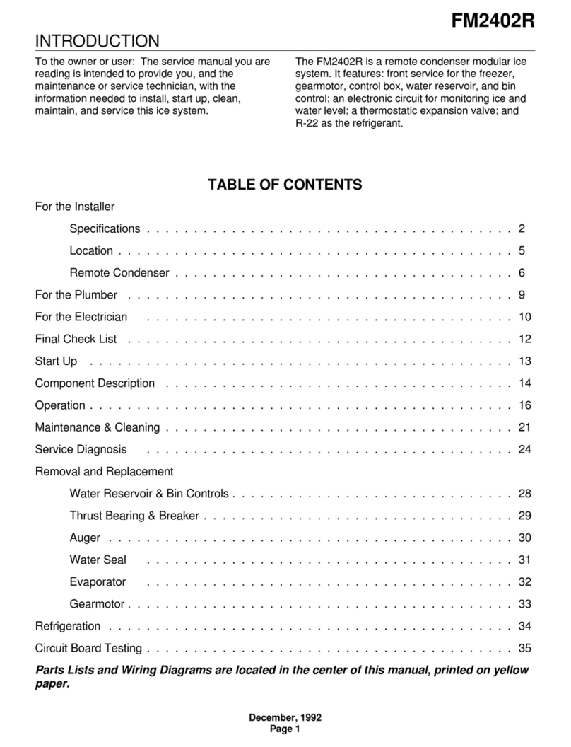 Scotsman FM2402R User manual