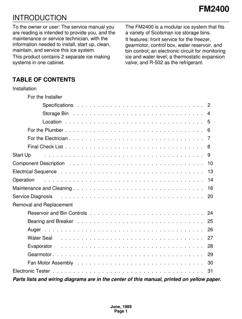 Scotsman FM2400 User manual