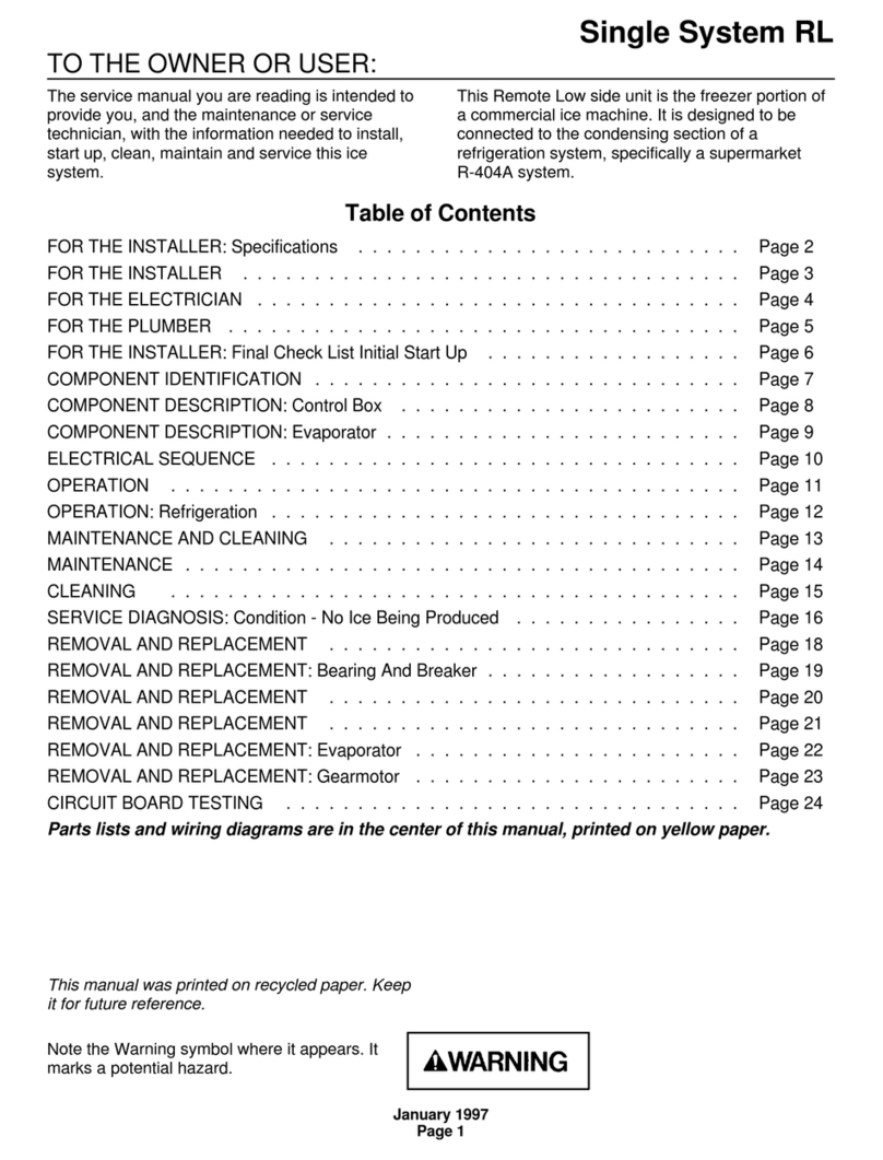 Scotsman FM1202RL User manual
