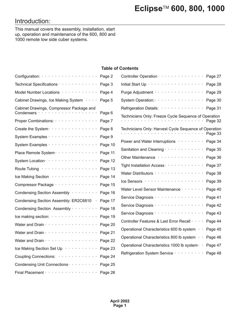 Scotsman Eclipse CME686 User manual
