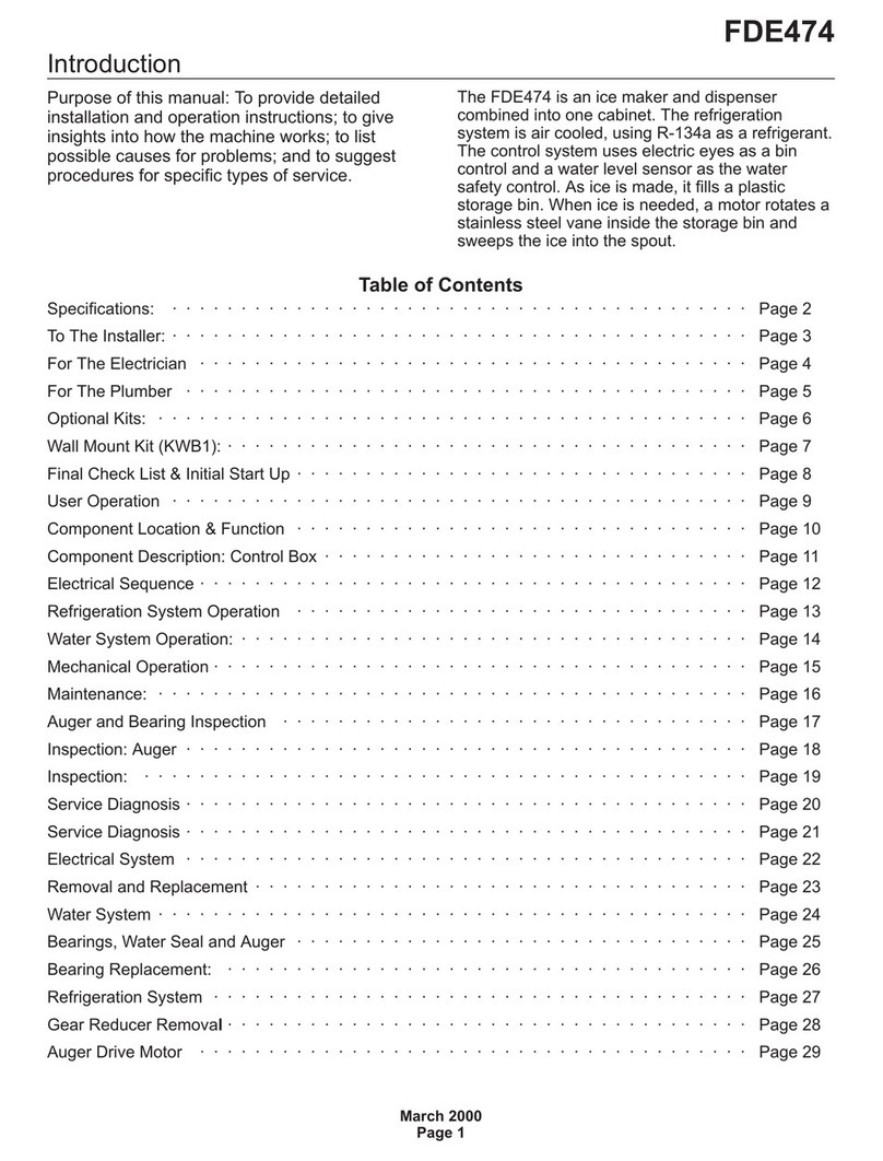 Scotsman FDE474 User manual