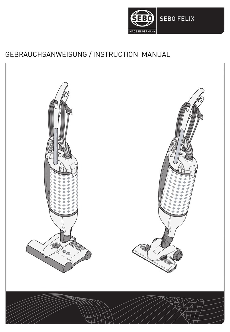 Sebo Felix IceBlue user guide