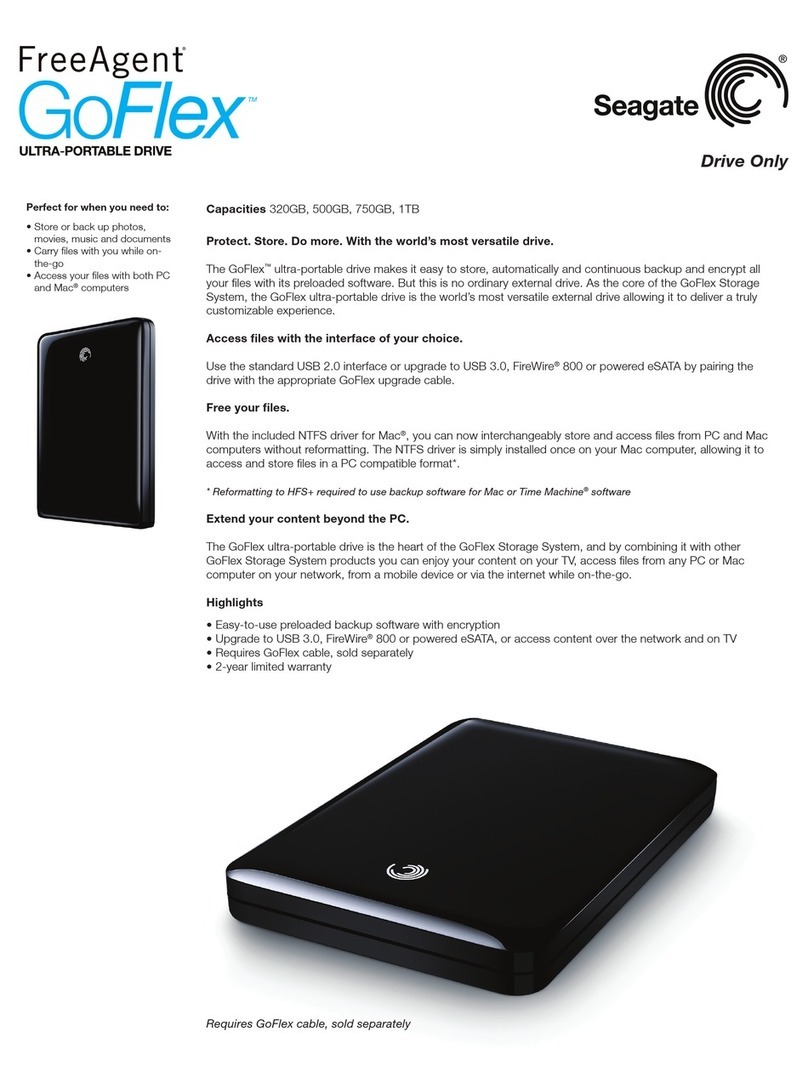 Seagate FreeAgent GoFlex TV User manual