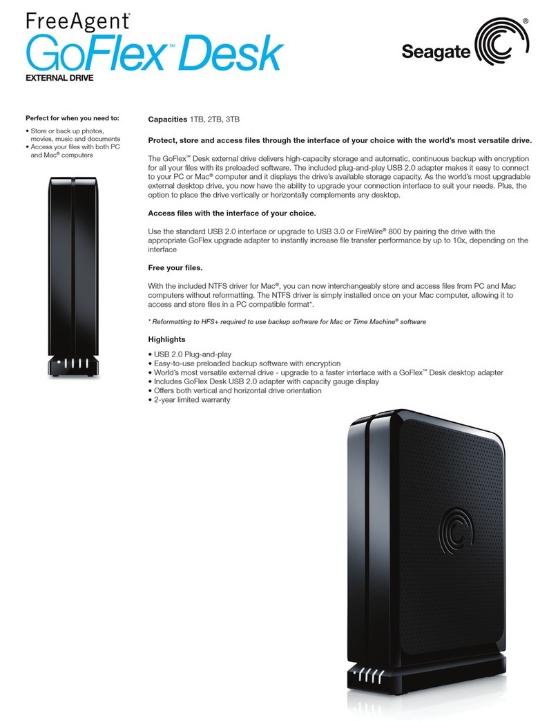 Seagate FreeAgent GoFlex Desk 3TB Specifications