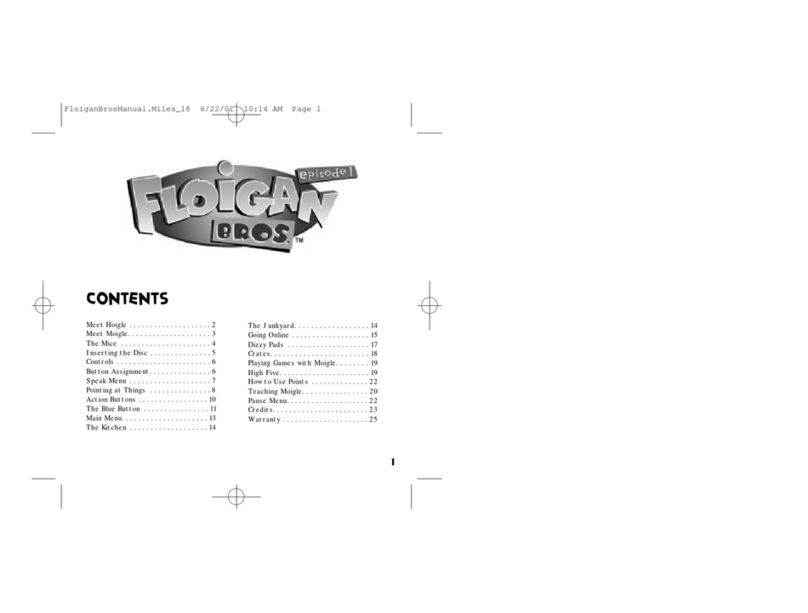 Sega Floigan Brothers user guide Sega Floigan Brothers user guide