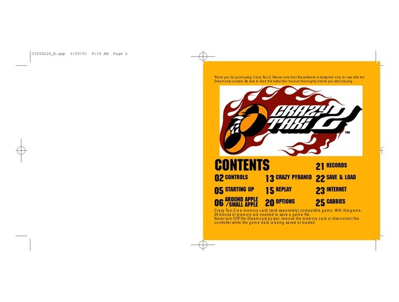 Sega Crazy Taxi 2 user guide Sega Crazy Taxi 2 user guide