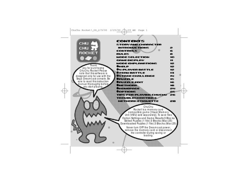 Sega ChuChu Rocket User manual