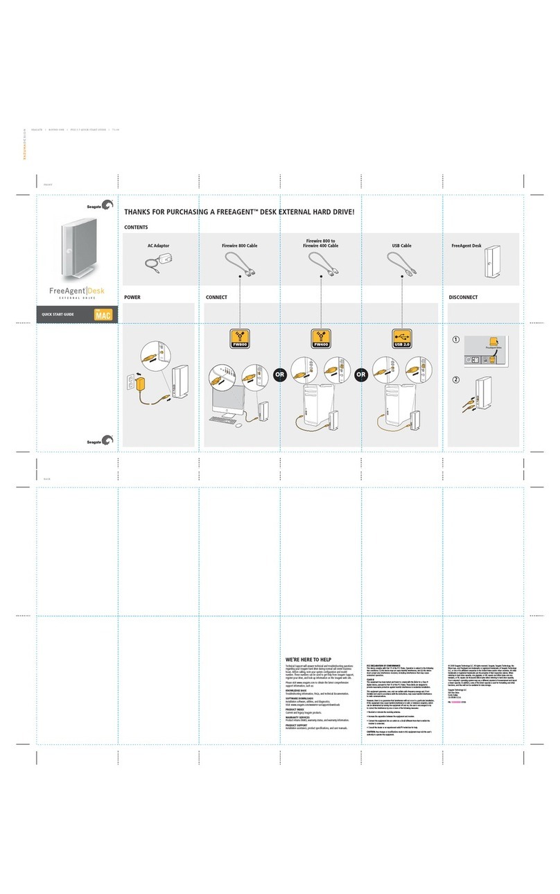 Seagate FreeAgent Desk User manual Seagate FreeAgent Desk User manual