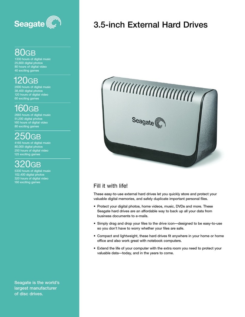 Seagate 3.5-inch Pushbutton Backup External Hard... User manual