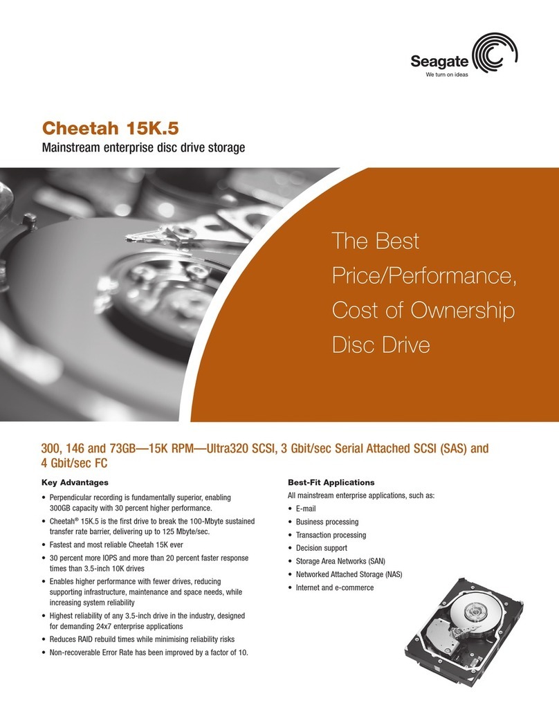 Seagate 15K.5 - Cheetah - Hard Drive User manual