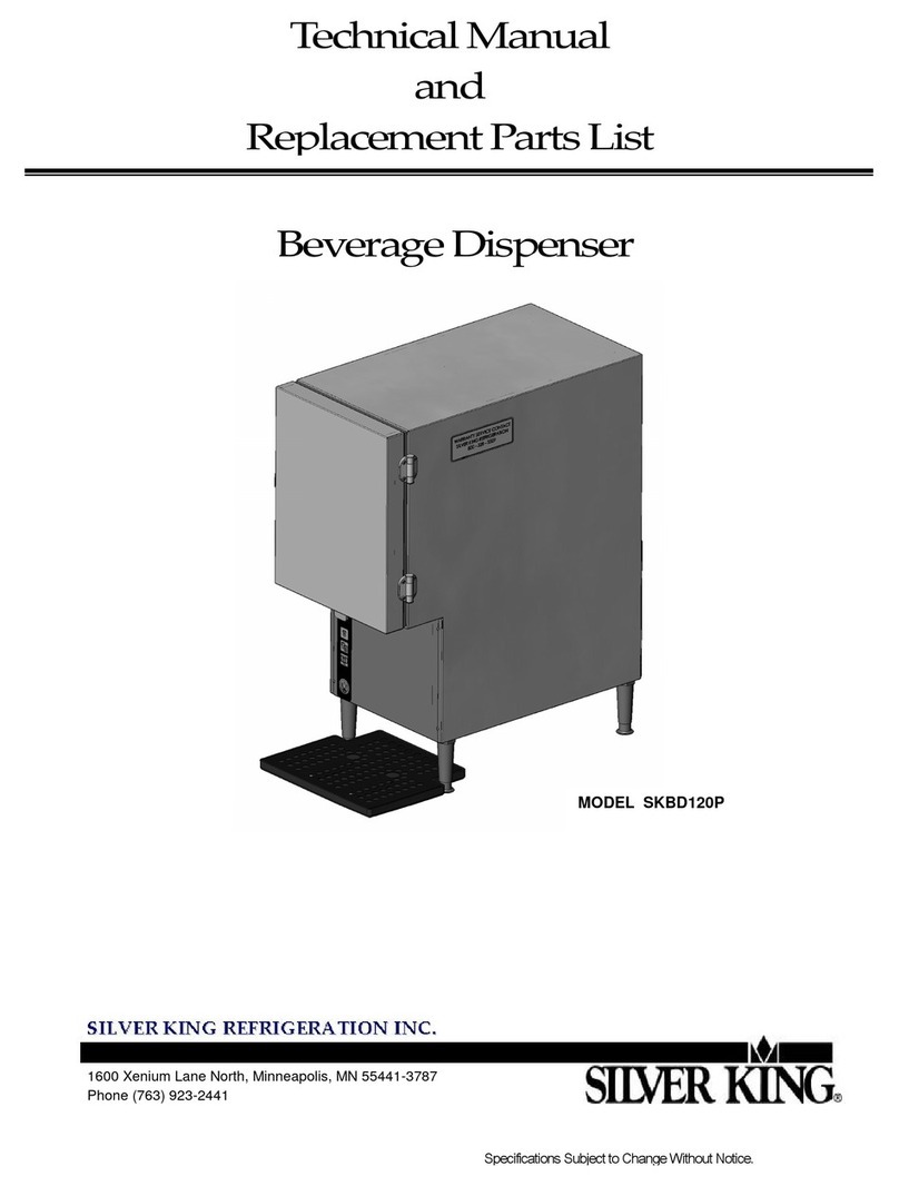 Silver King SKBD120P Technical manual and replacement parts list