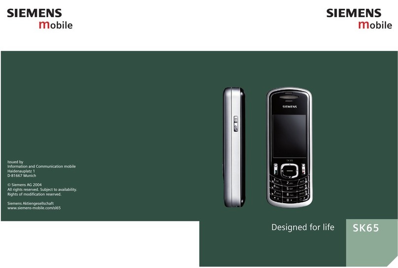 Siemens SK65 User manual