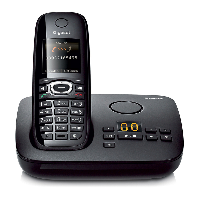 Siemens Gigaset C595 User manual