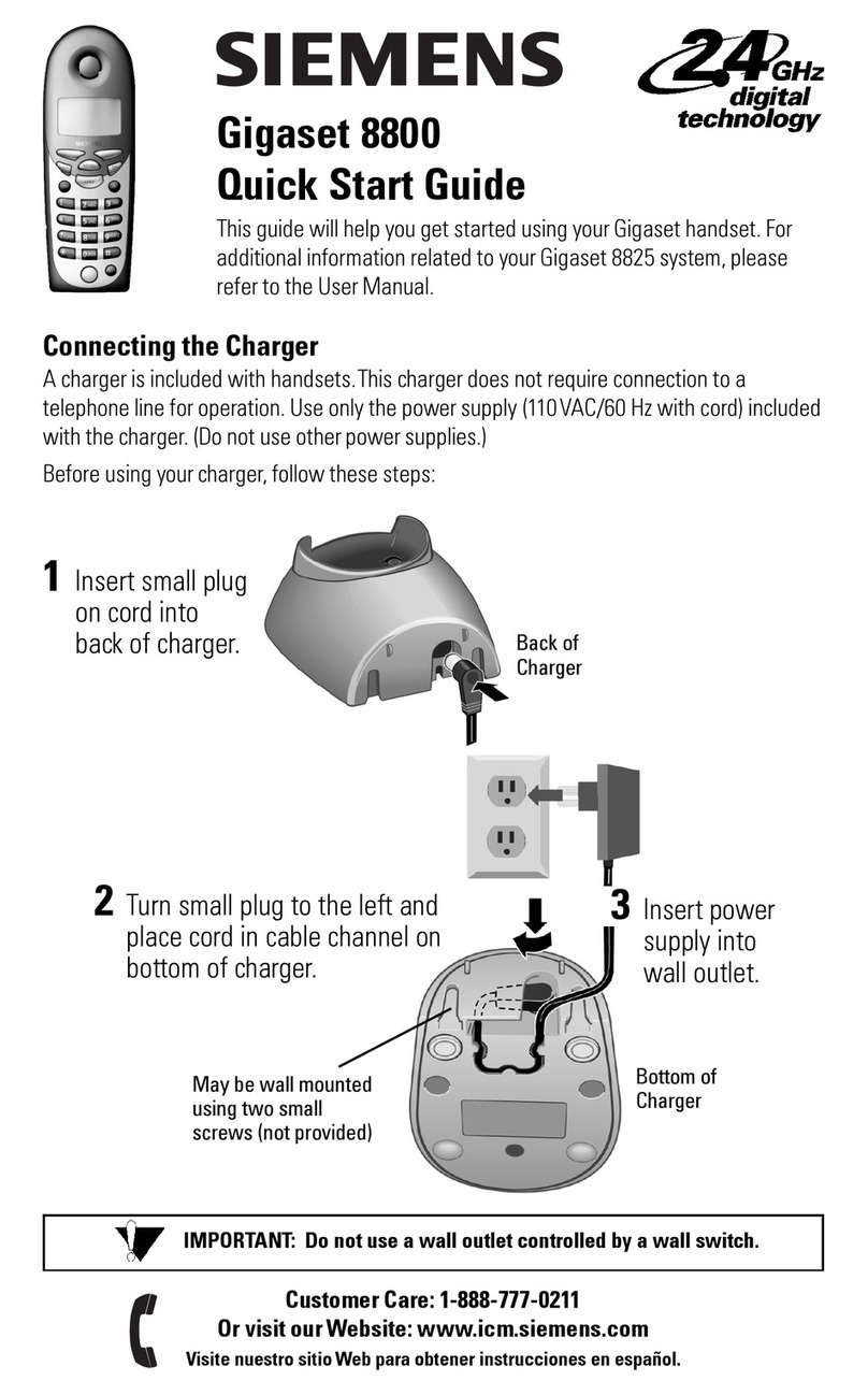 Siemens Gigaset 8800 user guide