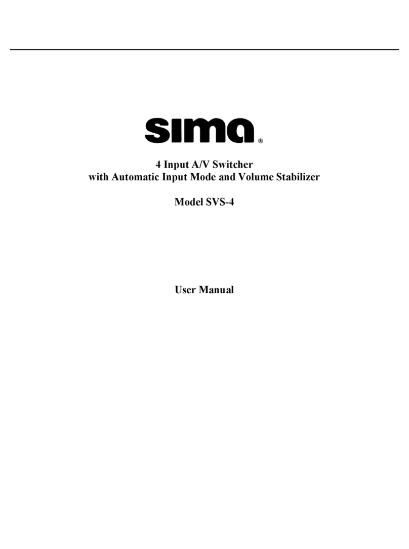 Sima SVS-4 User manual