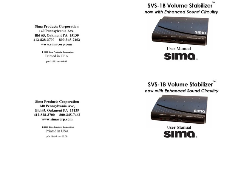 Sima SVS-1B user manual