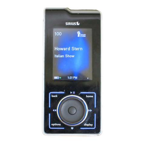 Sirius Satellite Radio SL100PK1 user guide Sirius Satellite Radio SL100PK1 user guide