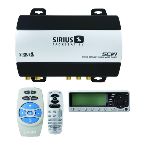 Sirius Satellite Radio SCV1 - SIRIUS Backseat TV System Add-on... user guide