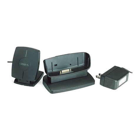 Sirius Satellite Radio Sportster SP-H1 User manual