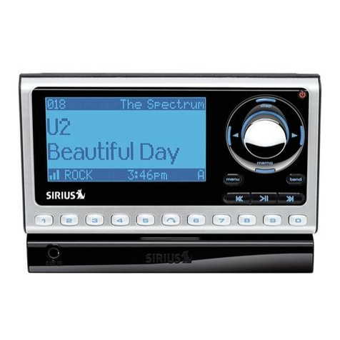 Sirius Satellite Radio SP4-TK1 User manual Sirius Satellite Radio SP4-TK1 User manual