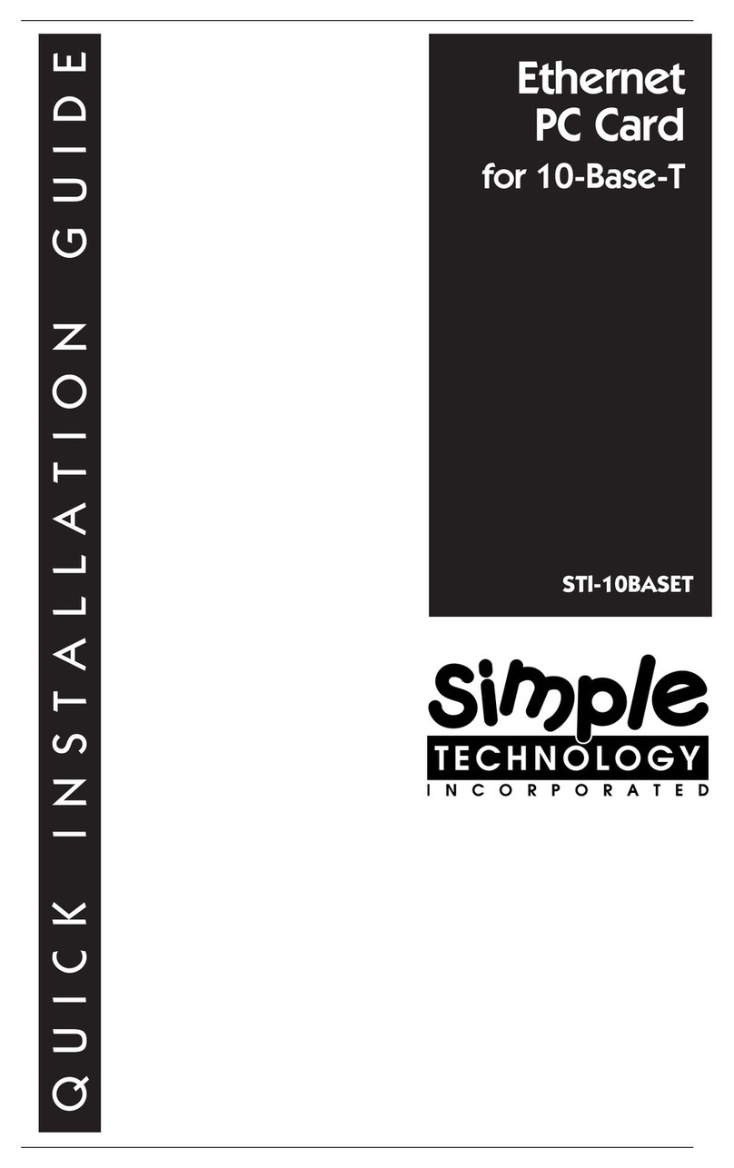 SimpleTech STI-10BASET installation guide
