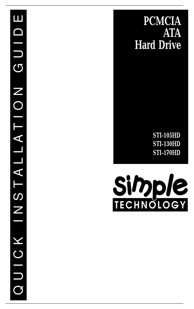 SimpleTech STI-105HD User manual