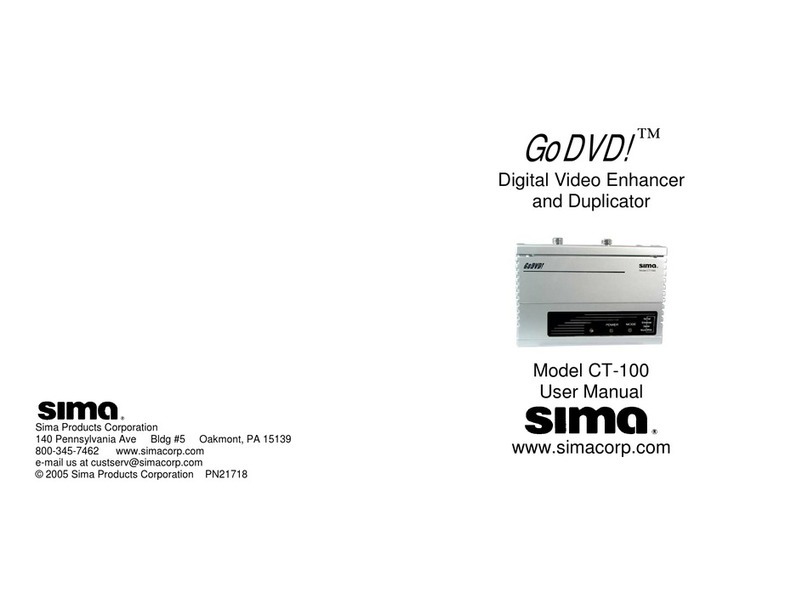 Sima GoDVD! CT-100 User manual