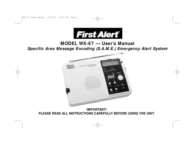 First Alert WX-67 User manual