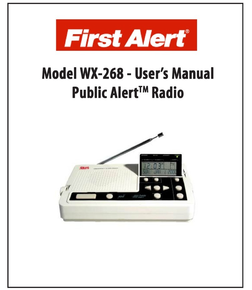 First Alert Public Alert WX-268 user manual