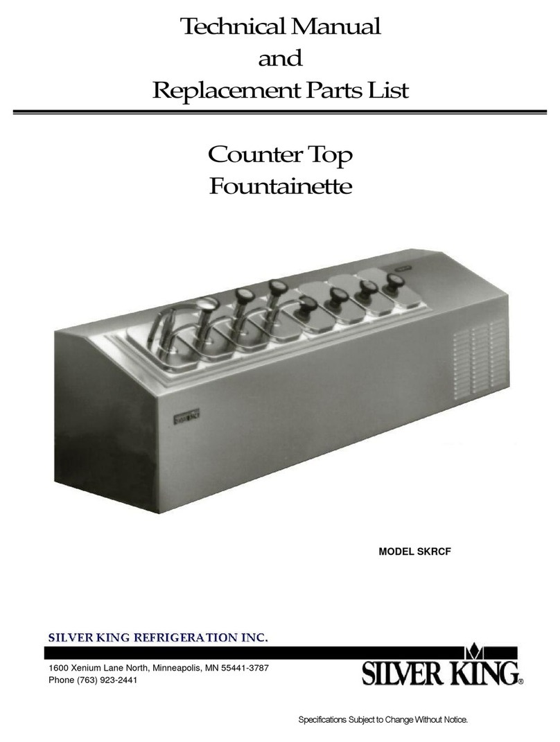 Silver King SKRCF Technical manual and parts list