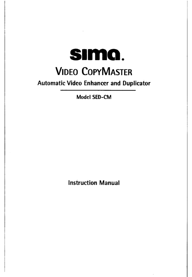 Sima SED-CM User manual