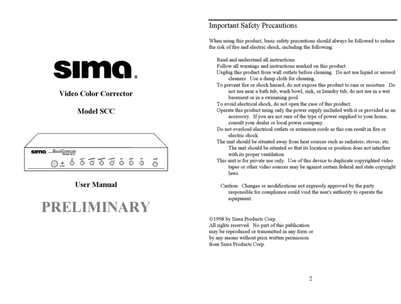 Sima SCC user manual