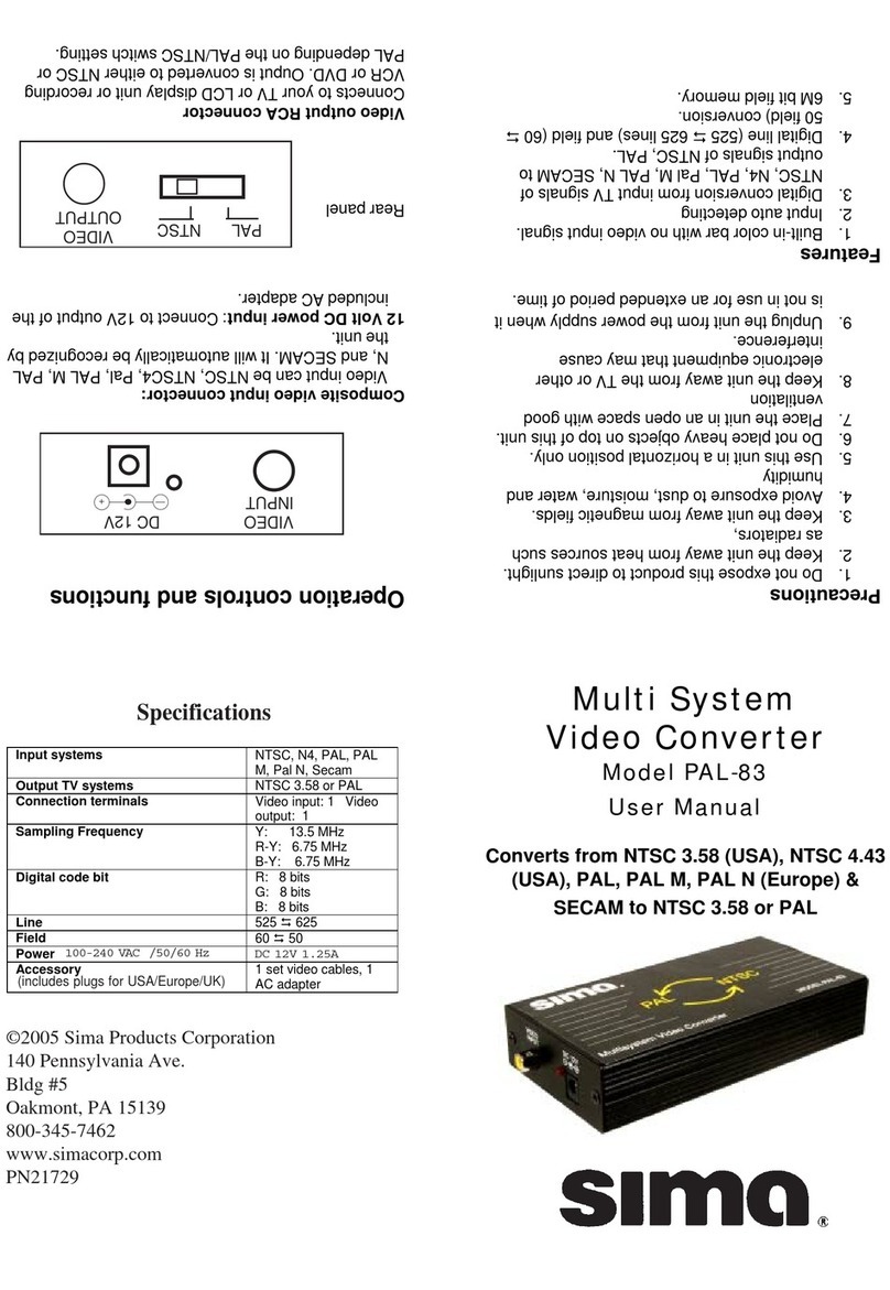 Sima PAL-83 user manual