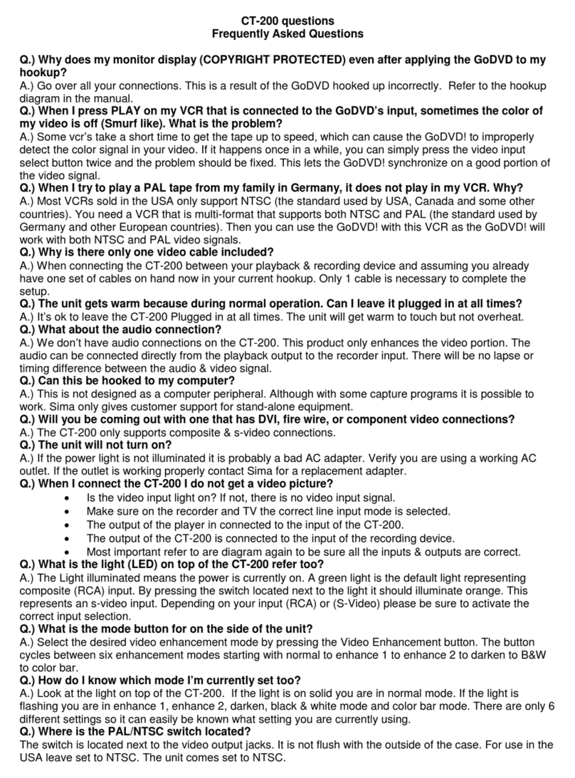 Sima CT-200 Instruction Manual