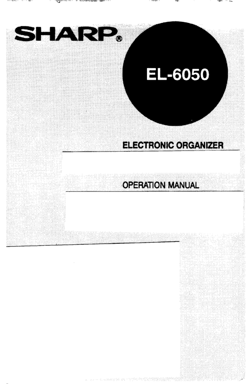 Sharp EL-6050 User manual