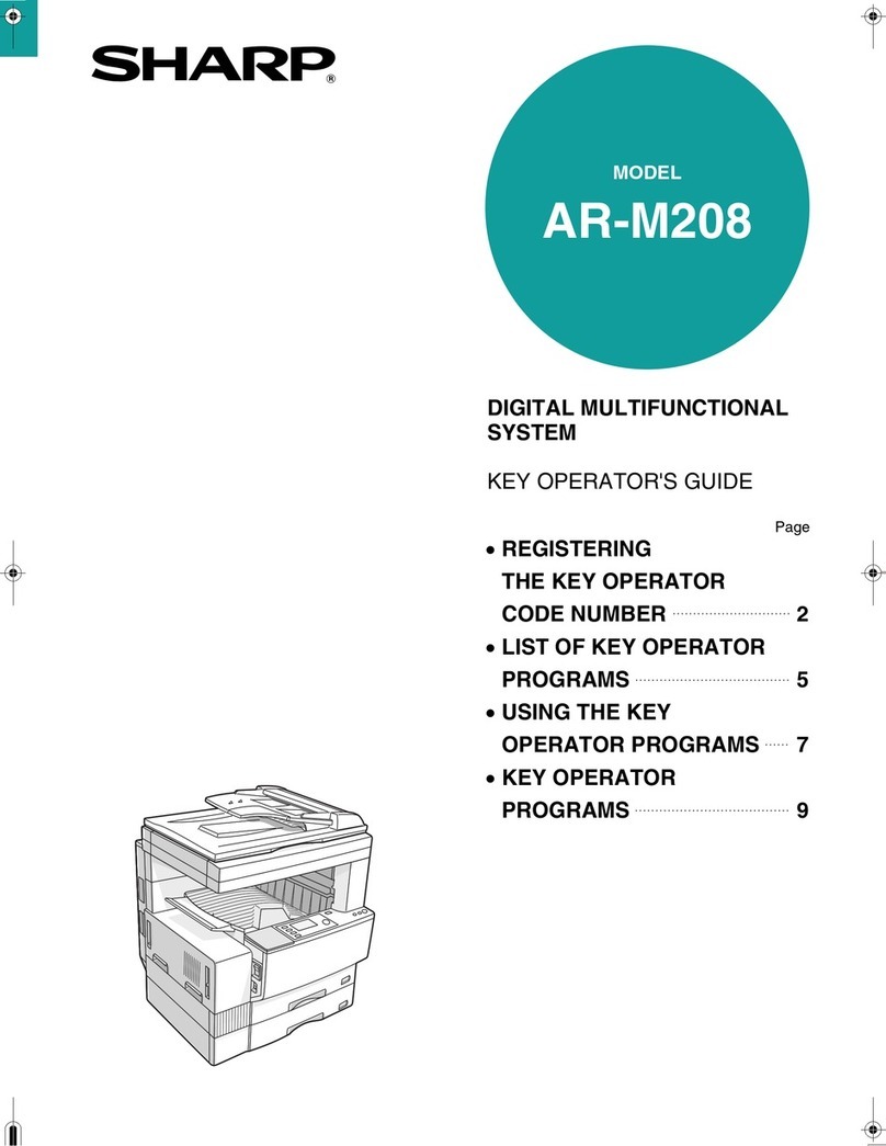 Sharp AR-M208 User manual