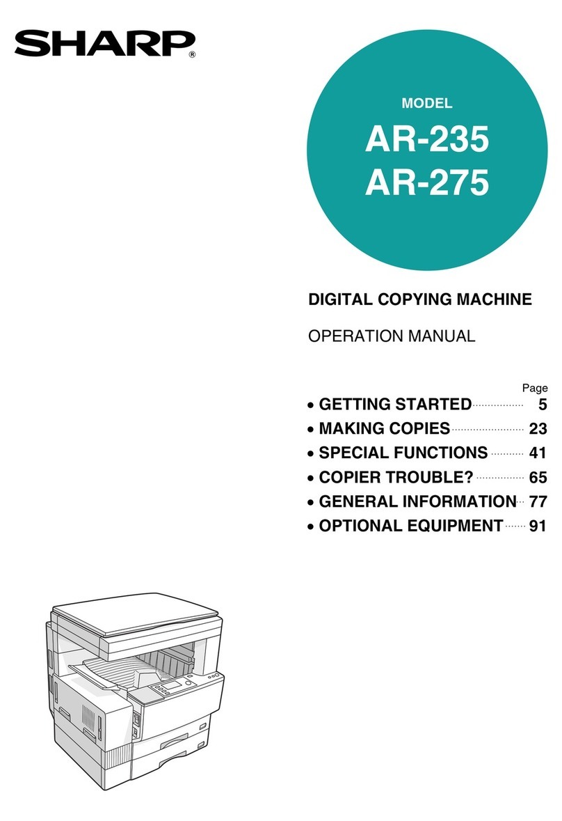Sharp AR-235 User manual Sharp AR-235 User manual