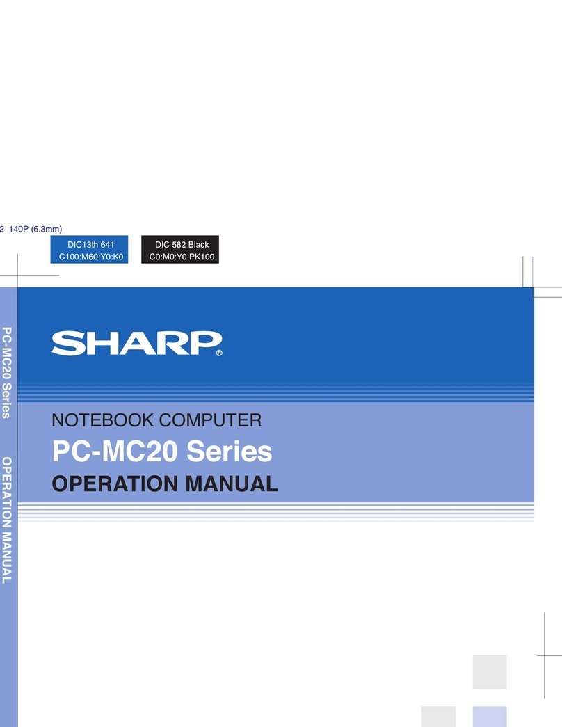 Sharp PC-MC20 Series User manual