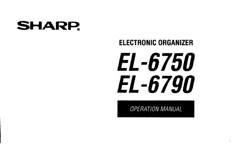 Sharp EL-6750 Operation manual