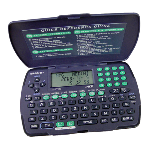 Sharp EL-6710 User manual Sharp EL-6710 User manual